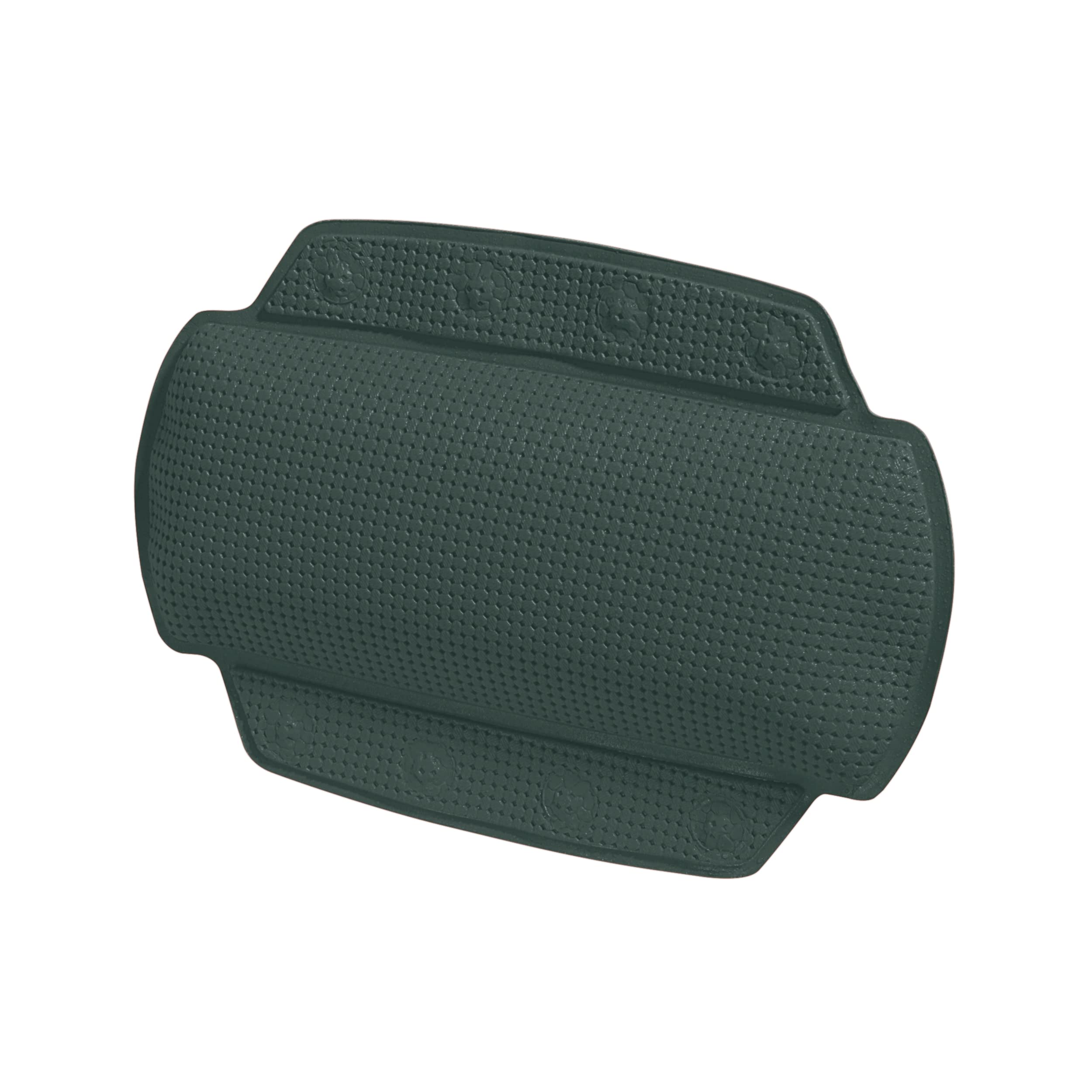 Spirella Bath Cushion Alaska Dark Green with 8 Suction Cups Antibacterial, Non-Slip 23 x 32 cm, Washable, Made in Germany