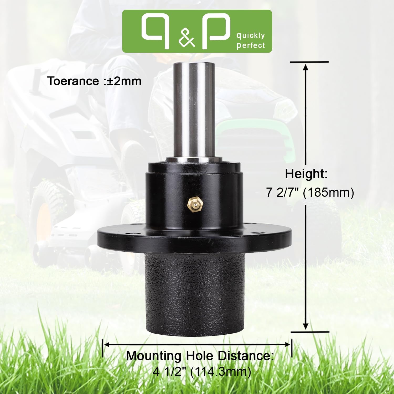 q&p Spindle Assembly Bracket Replaces Scag 461663 46631 46400 46020 Rotary 9153 Stens 285-597 461663 46631 Includes Grease Fitting fits 48" 52" 61" Deck