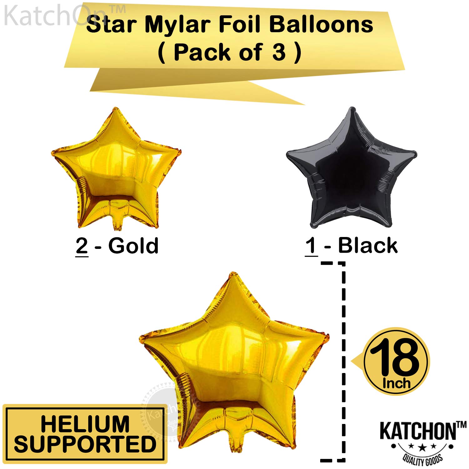 Gold and Black Birthday Decorations Set Happy Birthday Banner for
