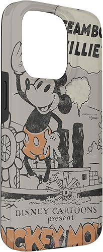 Miniatura 33 de Funda para iPhone 11 Pro Max Disney 100 Mickey Mouse Steamboat Willie Sound Cartoon D100