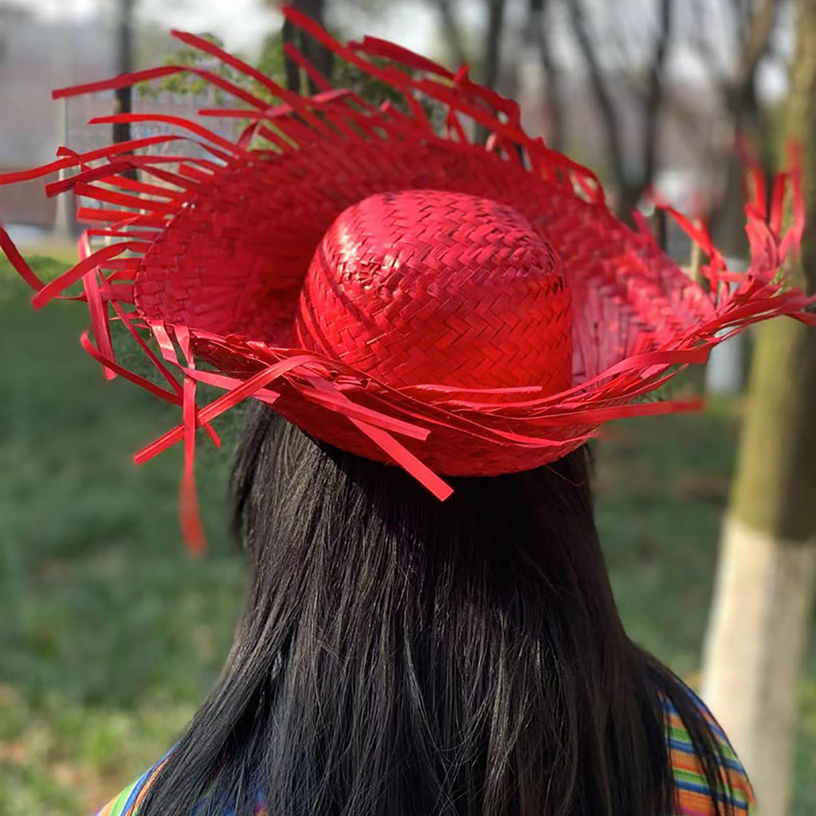Straw Hat Hawaii,Beach Party Hat Costume,Straw Beach Hat - Party Headwear,Beachcomber Hats for Women Men,Hawaiian Luau Hillbilly Farmer Cap for Summer Themed Party Props Decor Accessories