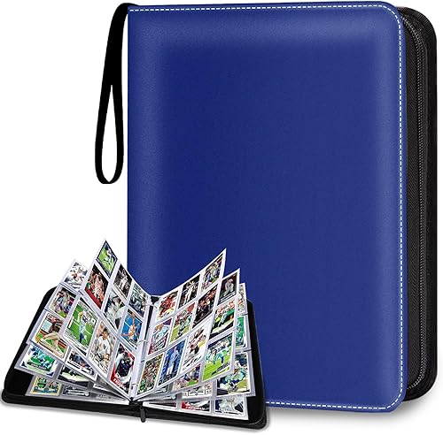 Carpeta de álbum de 900 bolsillos para tarjetas de intercambio, carpeta para tarjetas de béisbol con fundas, álbum coleccionable para tarjetas de