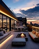 Vista 5 de Shine Decor tira de luces LED de neón AC 120V, extensible y cortable 120LEDsM de iluminación brillante, ETL resistente al frío y IP65 impermeable