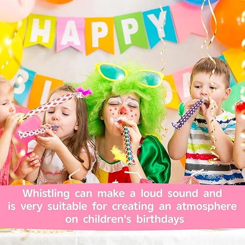 Miniatura 5 de 50 piezas divertidas de bocinas de soplado para fiesta de cumpleaños, silbatos de Año Nuevo, recuerdos de fiesta