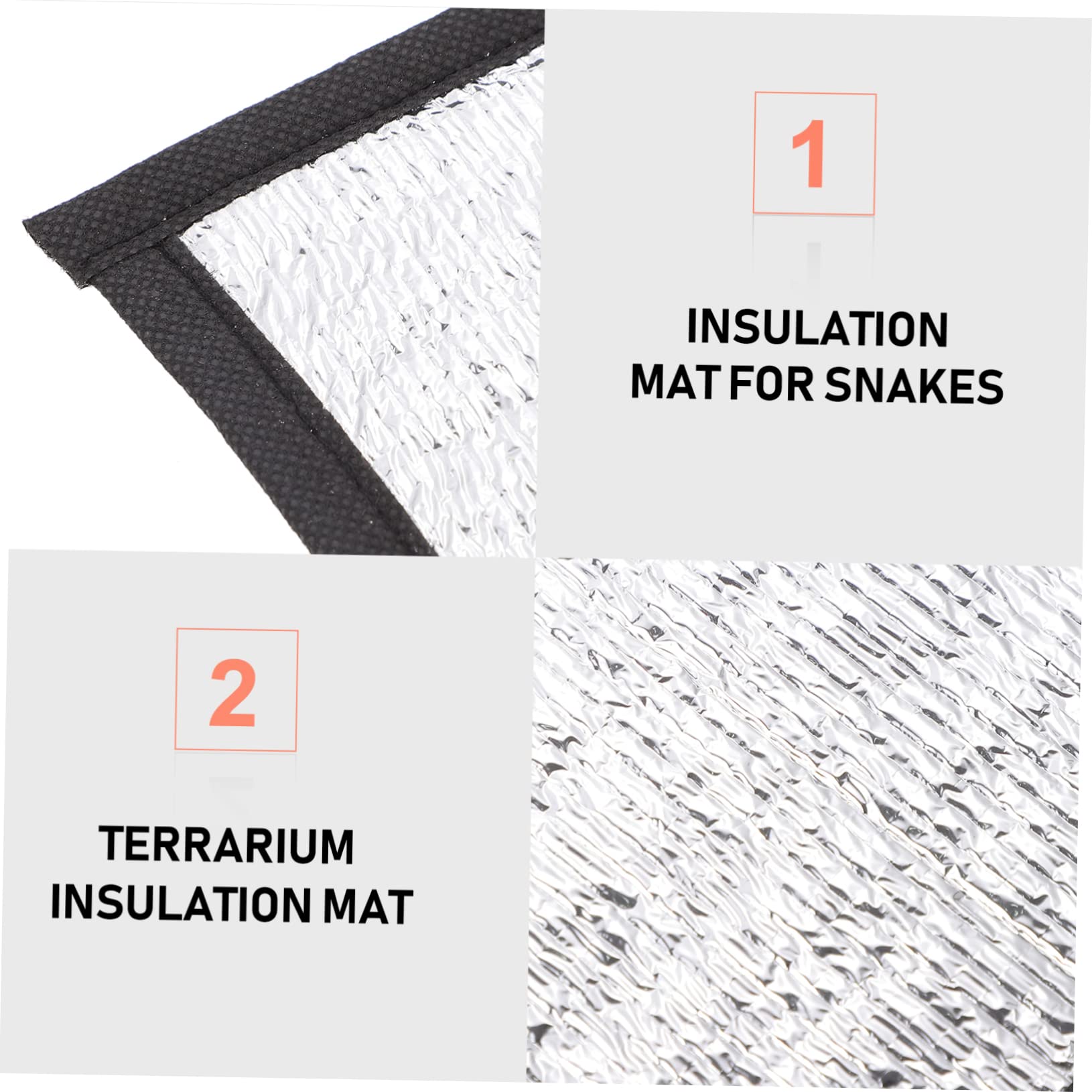 CORHAD 9pcs Heating Pad for Leopard Gecko Extra Insulation Mat for Reptile Tank Snakes Lizards