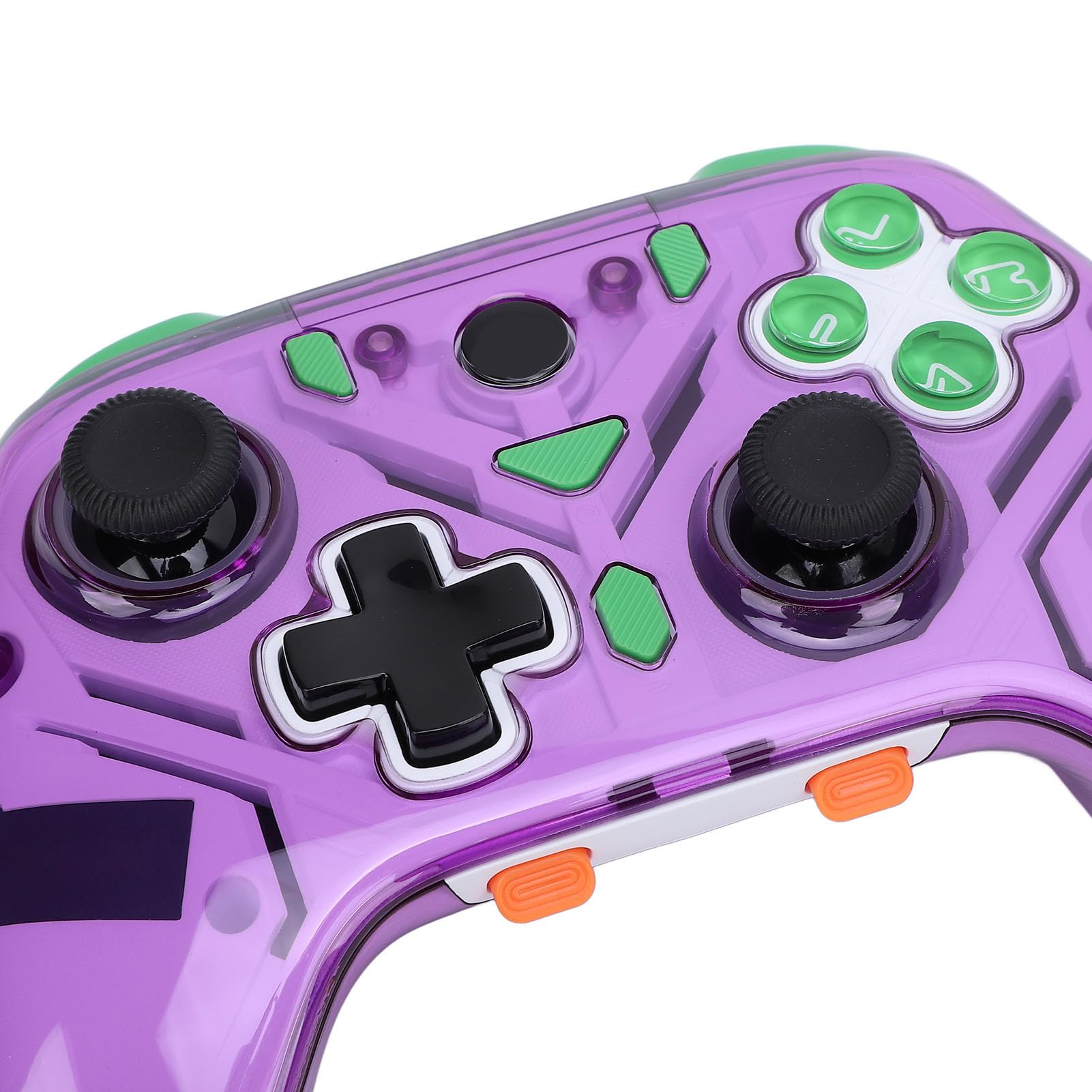 Generic Kontroler Gier Wideo, 6-osiowy żyroskop 5.3 Hall Trigger Burst Bezprzewodowy Kontroler Gier dla Domu (PURPLE)