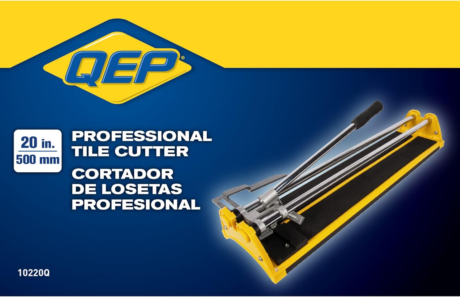 QEP 10220Q 20" Ceramic & Porcelain Tile Cutter with 1/2" Cutting Wheel
