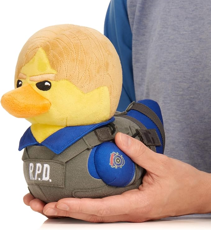 TUBBZ Plush: Leon Kennedy - Resident Evil Cosplaying Rubber Duck Soft Plush Collectible Toy