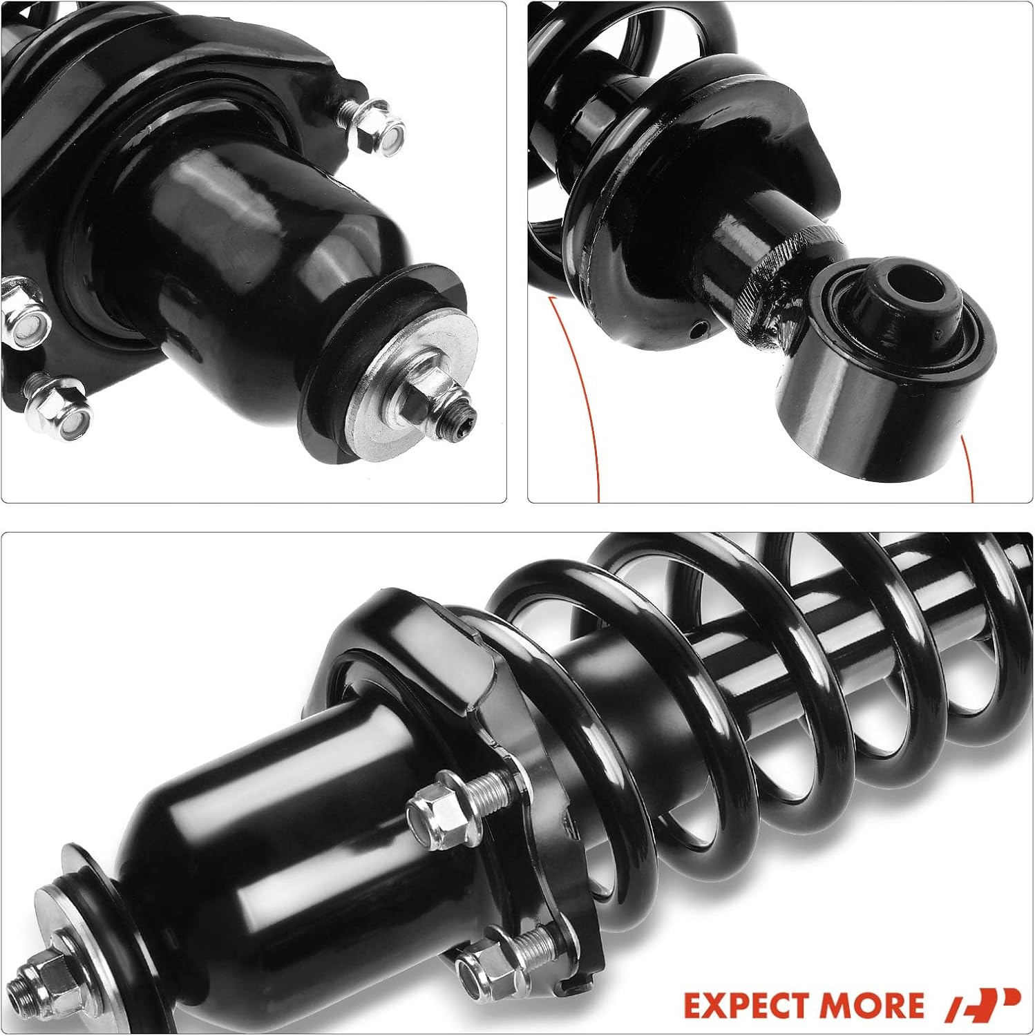 A-Premium Rear Suspension Shock Complete Strut & Coil Spring Assembly Compatible with Scion tC 2005 2006 2007 2008 2009 2010, Replace 172400L 172400R