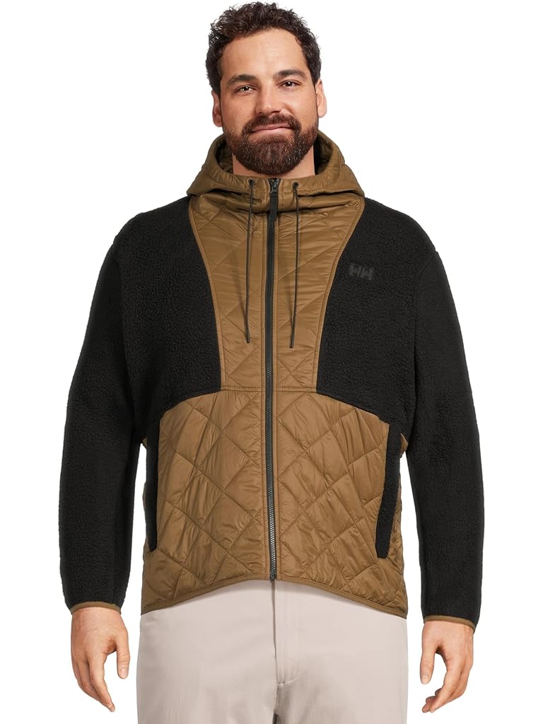 Brown Helly Hansen Stowe Hooded Hybrid Jacket