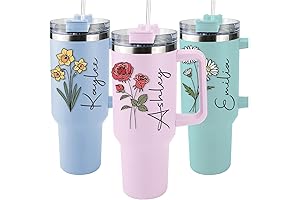 Personalized Birth Flower Stanleys Cup