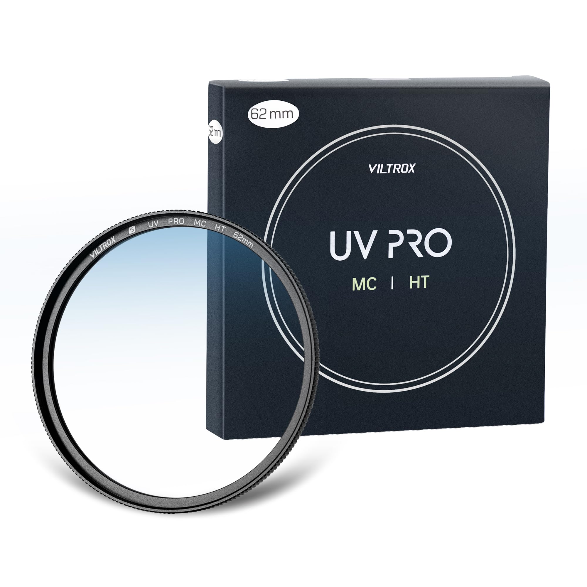 VILTROX 62mm MC UV Protection Filter 18 Multi-Layer Coatings UHD Camera Lens UV Filter, Ultra Hard Coating, Nano Coating