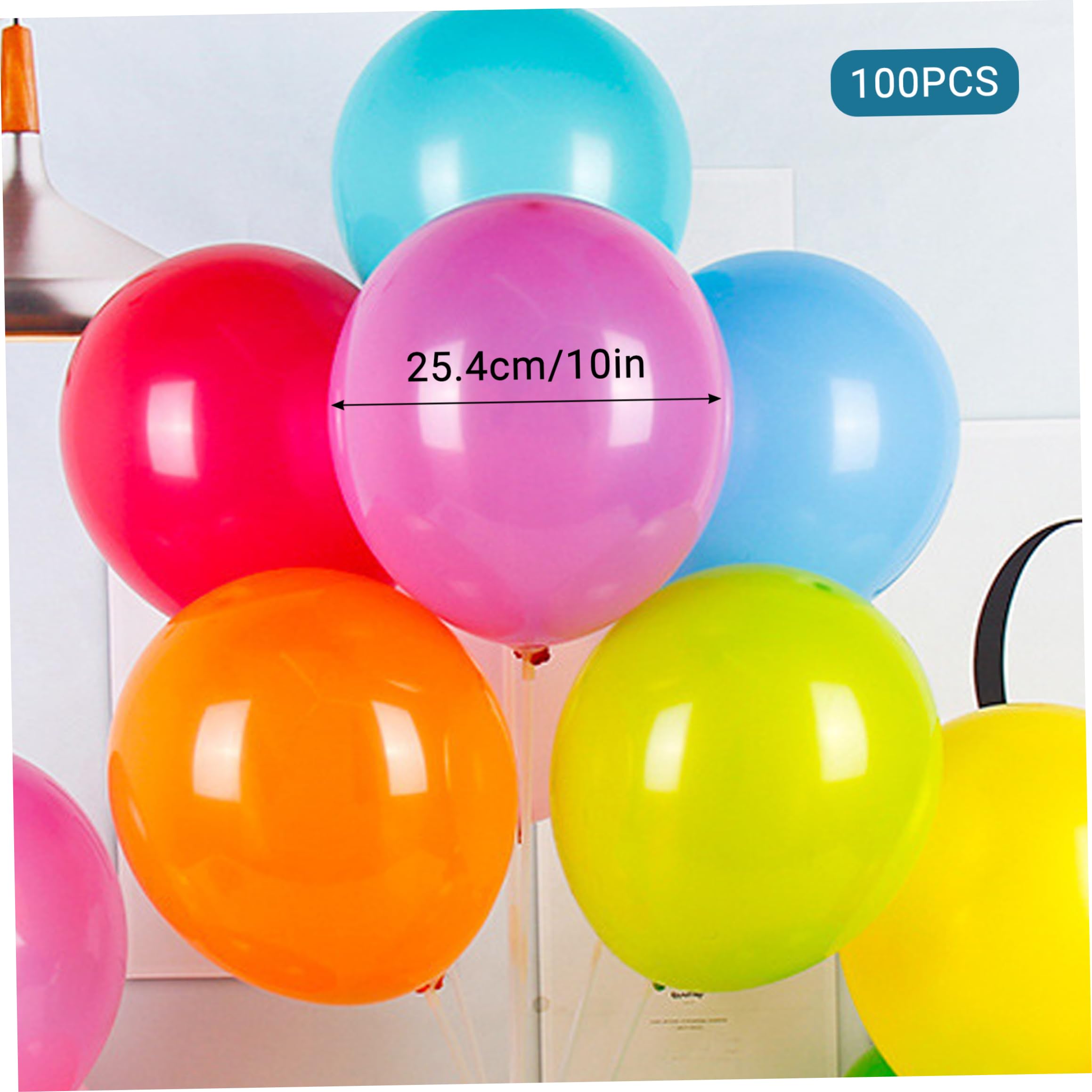 Globos a granel 1000PCS 10in, colores mezclados del partido del arco iris látex mate grueso