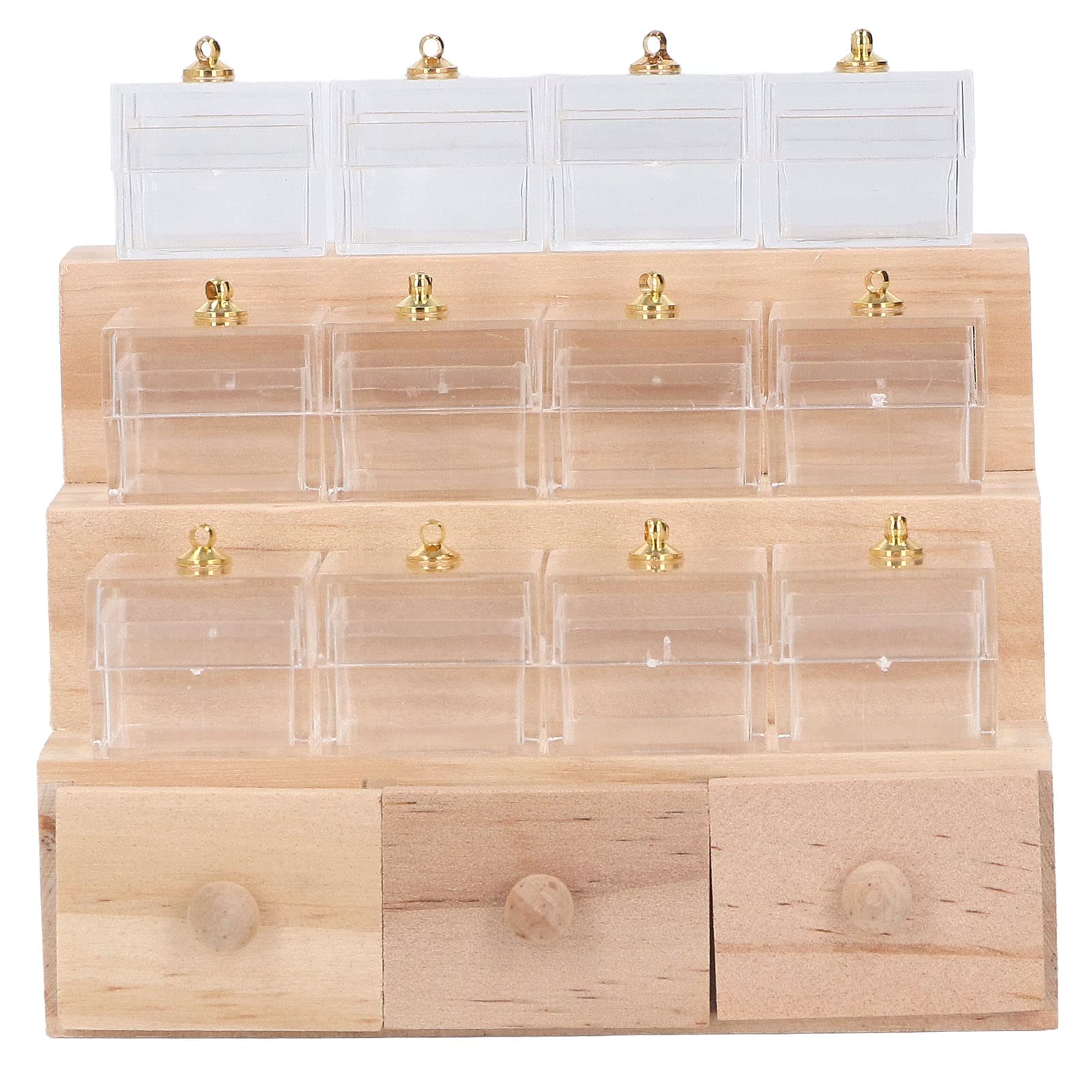 Vetrina per Caramelle per Casa delle Bambole, Accessorio per la Decorazione del Modello di Mobili in Miniatura Realistici in Legno Accessori Per Modelli Di Auto