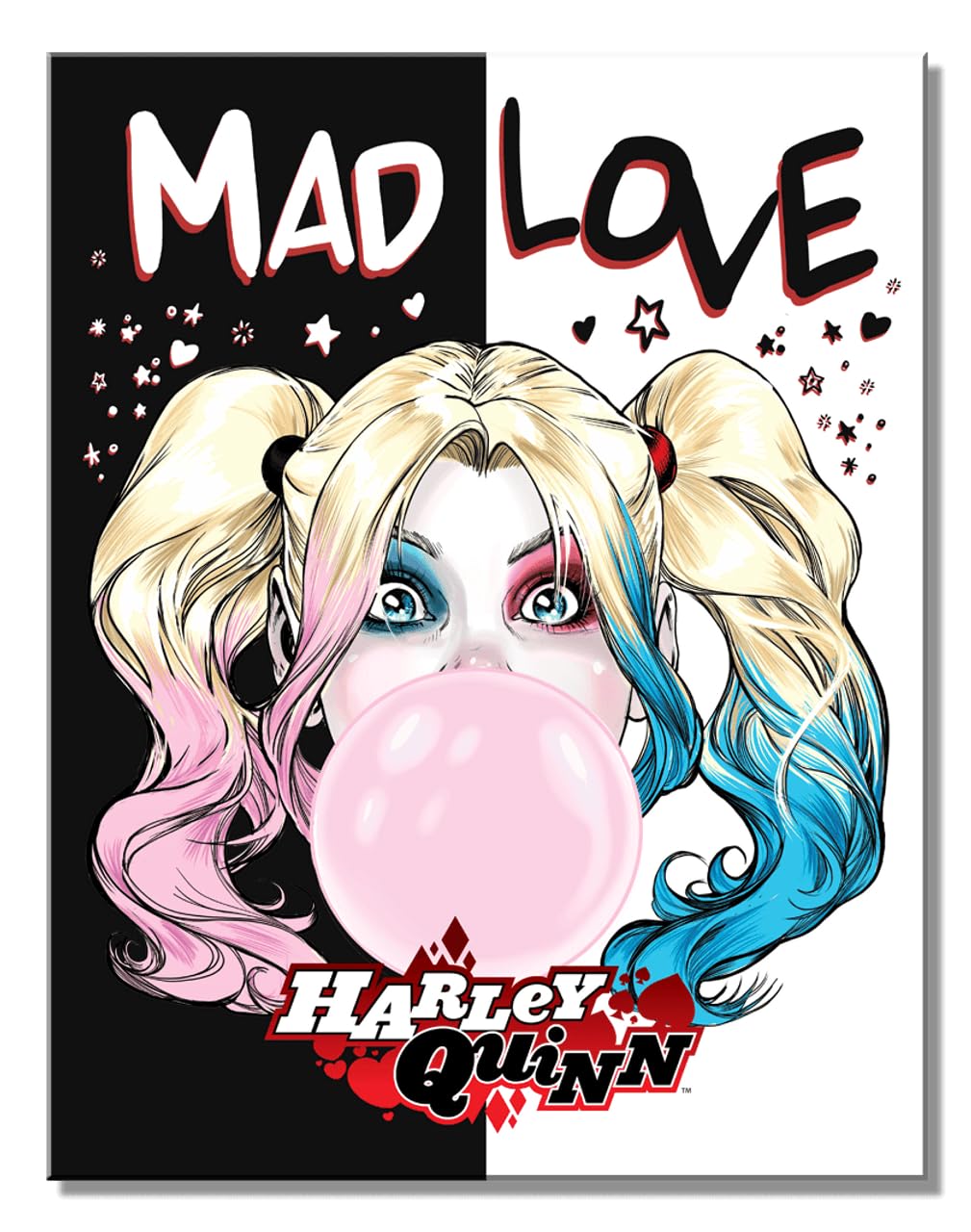 Desperate Enterprises DC Comics - Harley Quinn Mad Love Tin Sign - Nostalgic Vintage Metal Signs - Made in the USA