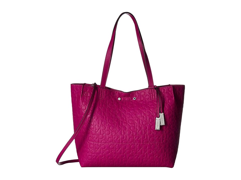 

Calvin Klein Bubble Lamb Novelty Tote (Boysenberry) Tote Handbags, Pink