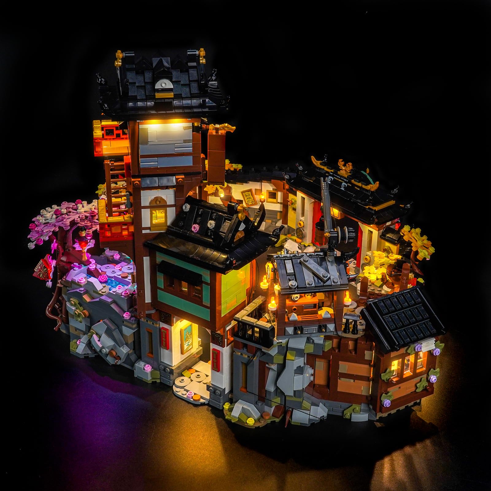 LocoLee Led Light Set Compatible with Lego 71861 The Old Town 15th Anniversary Led Decoration Lighting Kit Compatible with Lego 71861 Building Blocks Model,Only Lights Set,No Model - Image 4