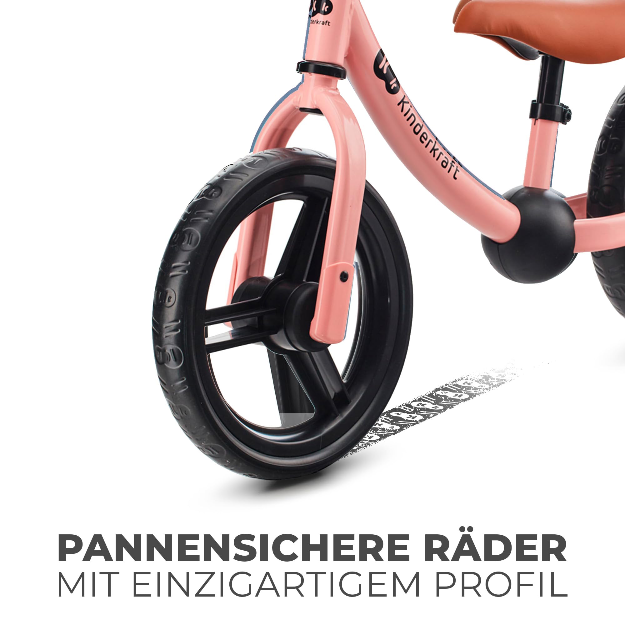 Kinderkraft 2WAY Next Laufrad ab 2 Jahre, Licht Lauflernrad, Kinder fahrader, 12 Zoll Räder, Höhenverstellbar Sattel und Lenker, Einfache Montage, Begrenzter Lenkeinschlag, Gummigriffe, Rosa