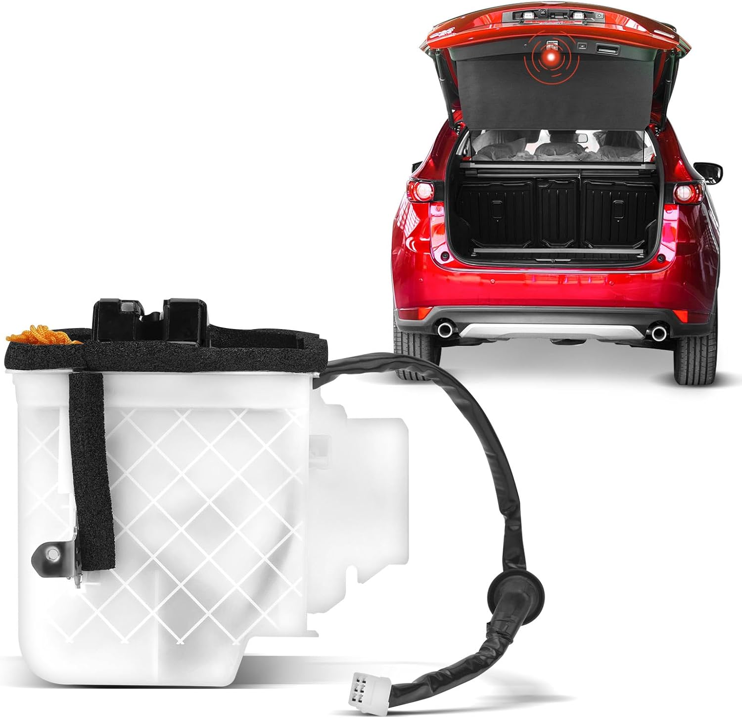 A-Premium Rear Liftgate Latch Actuator Compatible with Toyota Sequoia 2008-2020 Sport Utility, Rear Tailgate Lock Latch Actuator