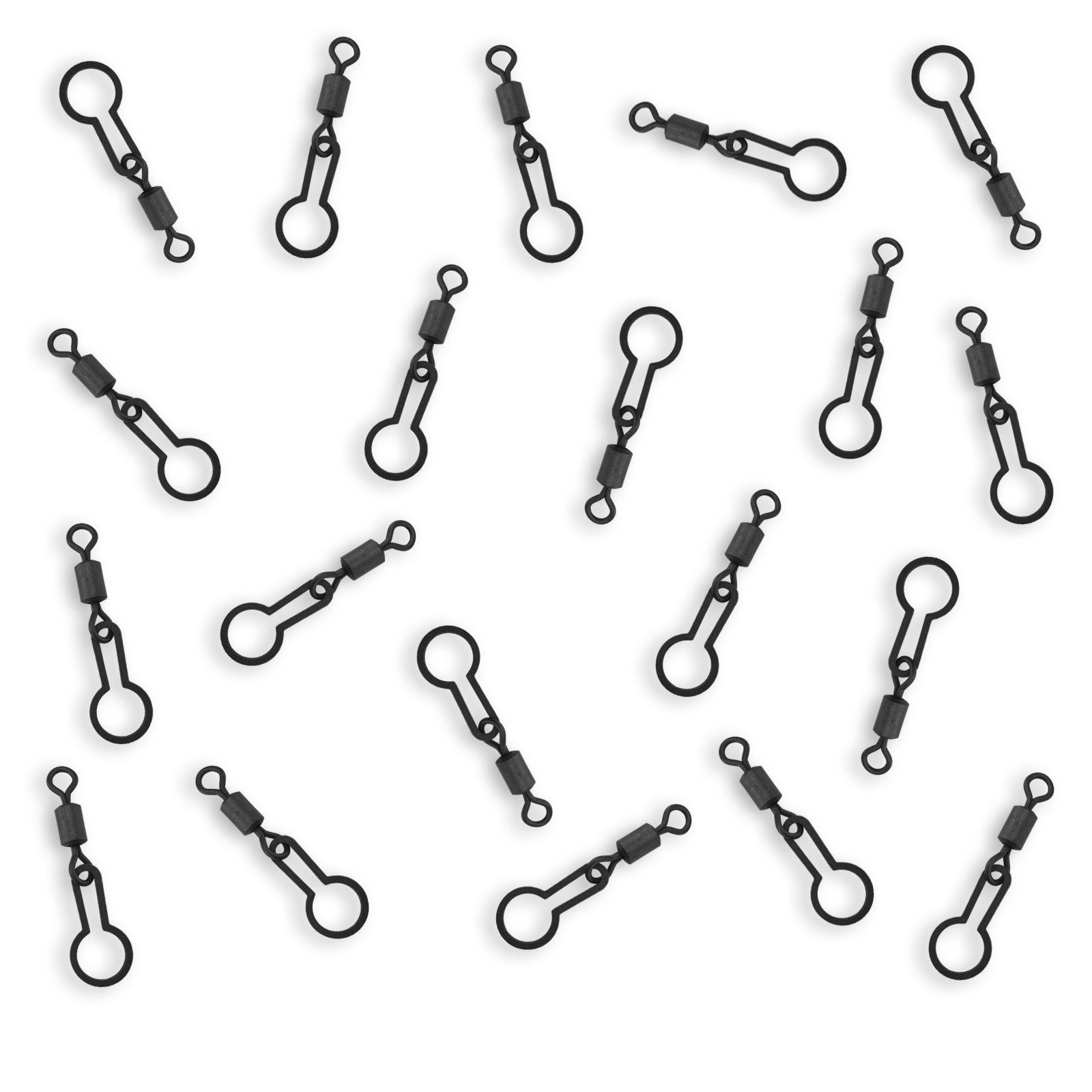 Bank Tackle Size 8 PVA Ring Swivels (x 50 Pack)