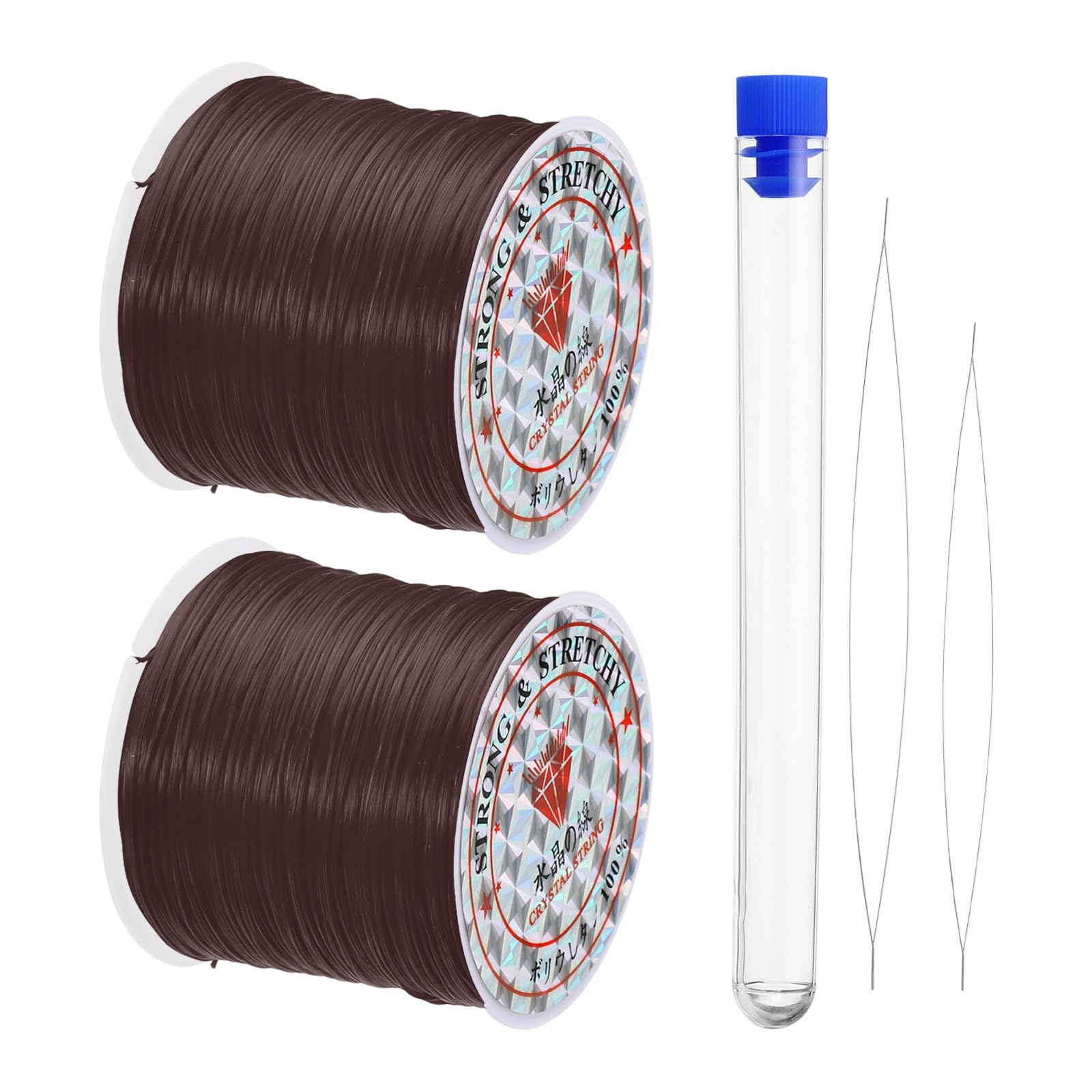 Cordoncino Elastico Per Bracciali, 2 Rotoli Da 1 Mm, Per Creare Gioielli, Collane E Perline, Fai Da Te - 2