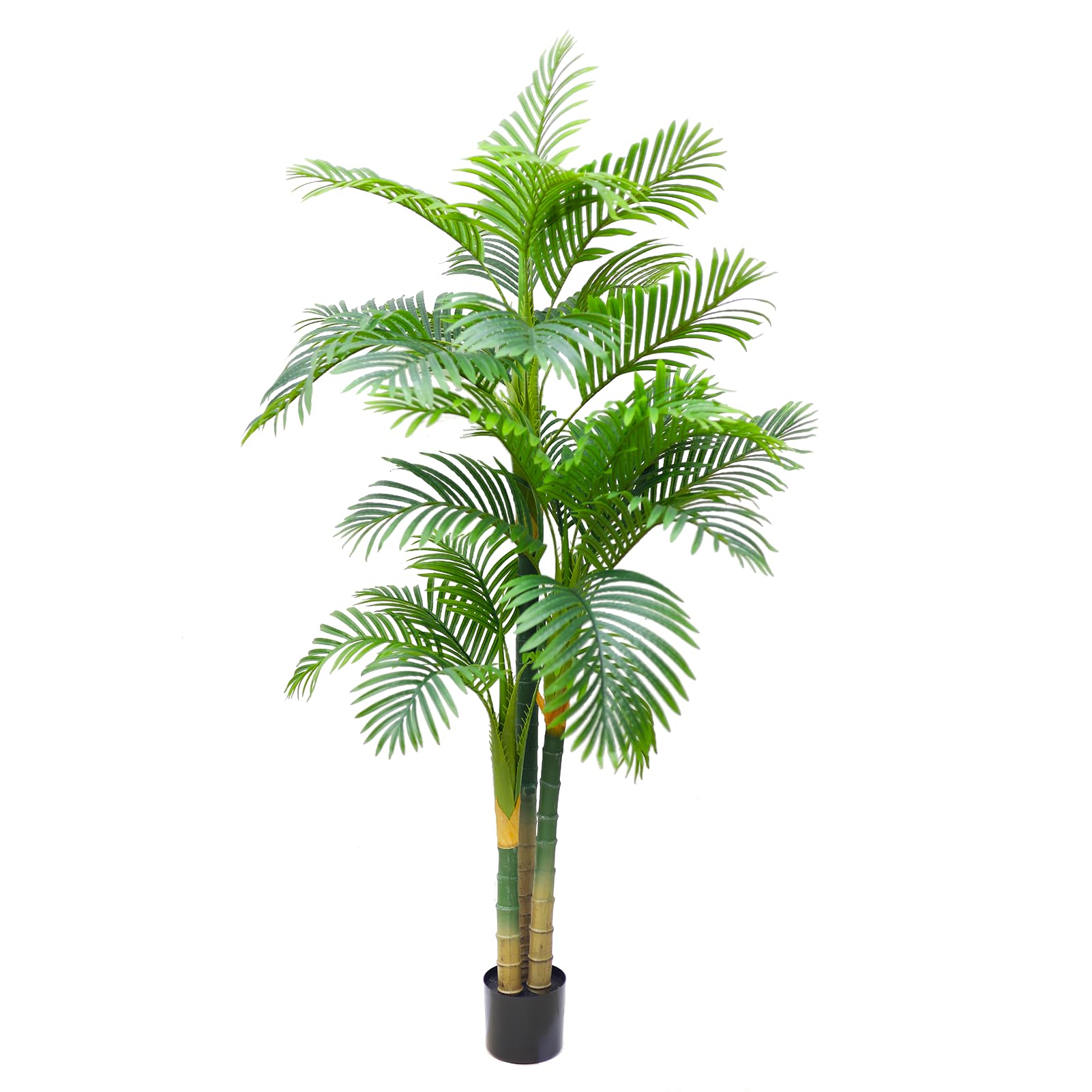 JLQGONIFOZ 7FT Artificial Golden Cane Palm