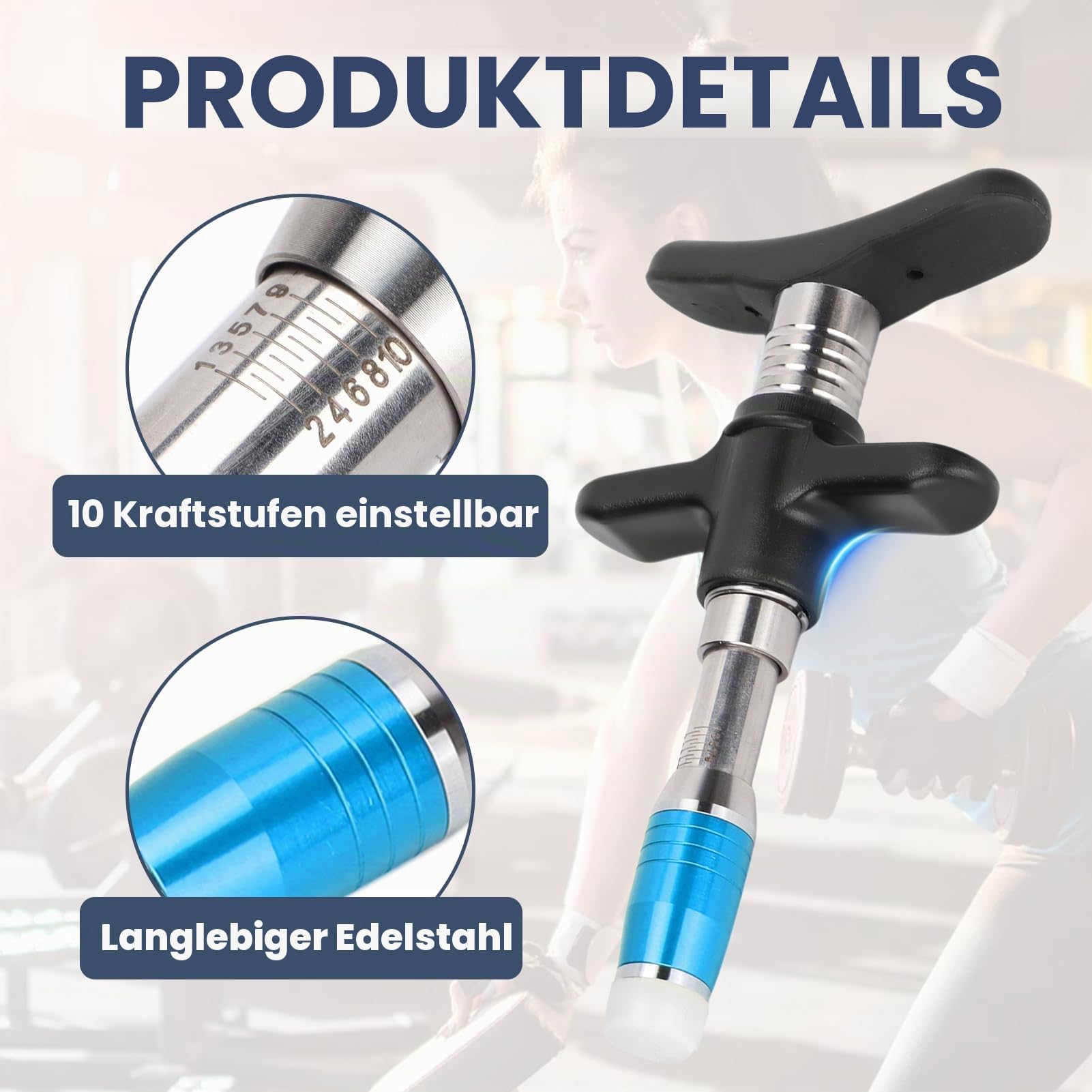 Chiropraktik Geräte, 10-Stufig 30-300N Einstellbar Manueller Chiropraktiker Massagegerät aus Edelstahl, Massagegerät Zur Wirbelsäulenanpassung Muskelentspannung
