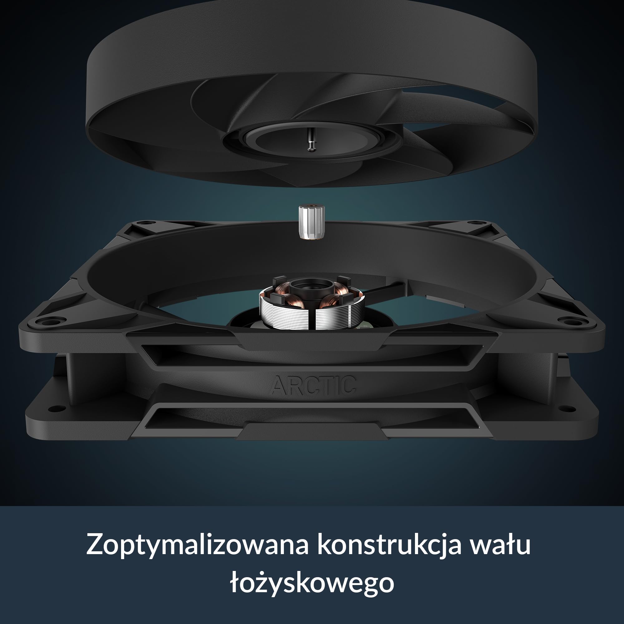ARCTIC P14 Pro PST - Mocny Wentylator Premium, Wentylator PWM 140 mm z Rozdzielaczem Kabla Y, 400-2500 rpm, 0 rpm <5% PWM, łożysko ślizgowe Hydrodynamiczne, 4-Pin - Czarny