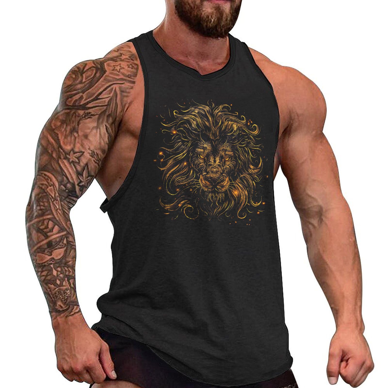 Mens Cotton Tank Tops Breathable Summer Quick Dry Cool Fitness Muscle Basic Sleeveless Shirt