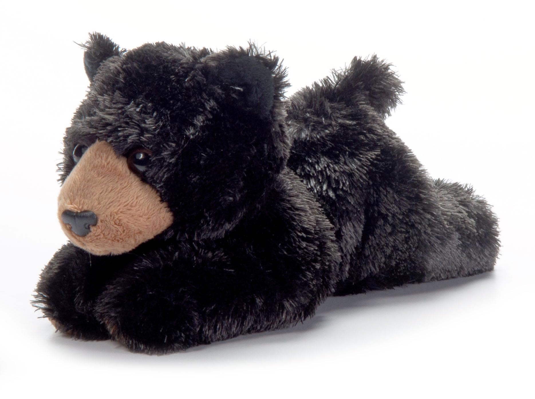 The Petting Zoo Black Bear Stuffed Animal Plushie, Gifts for Kids, Scoopz Wildlife Animals, Bear Plush Toy, 8 inches