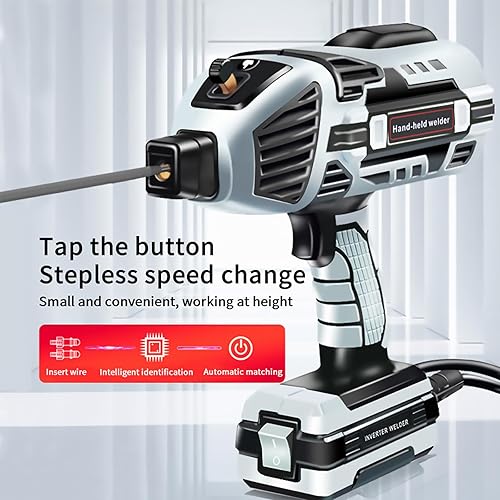 Miniatura 2 de SakerPlus Soldador 2025, 110V Sakerplus Máquina de soldadura eléctrica portátil Mig, 6 engranajes 20-120A Saker Plus soldador de mano con inversor