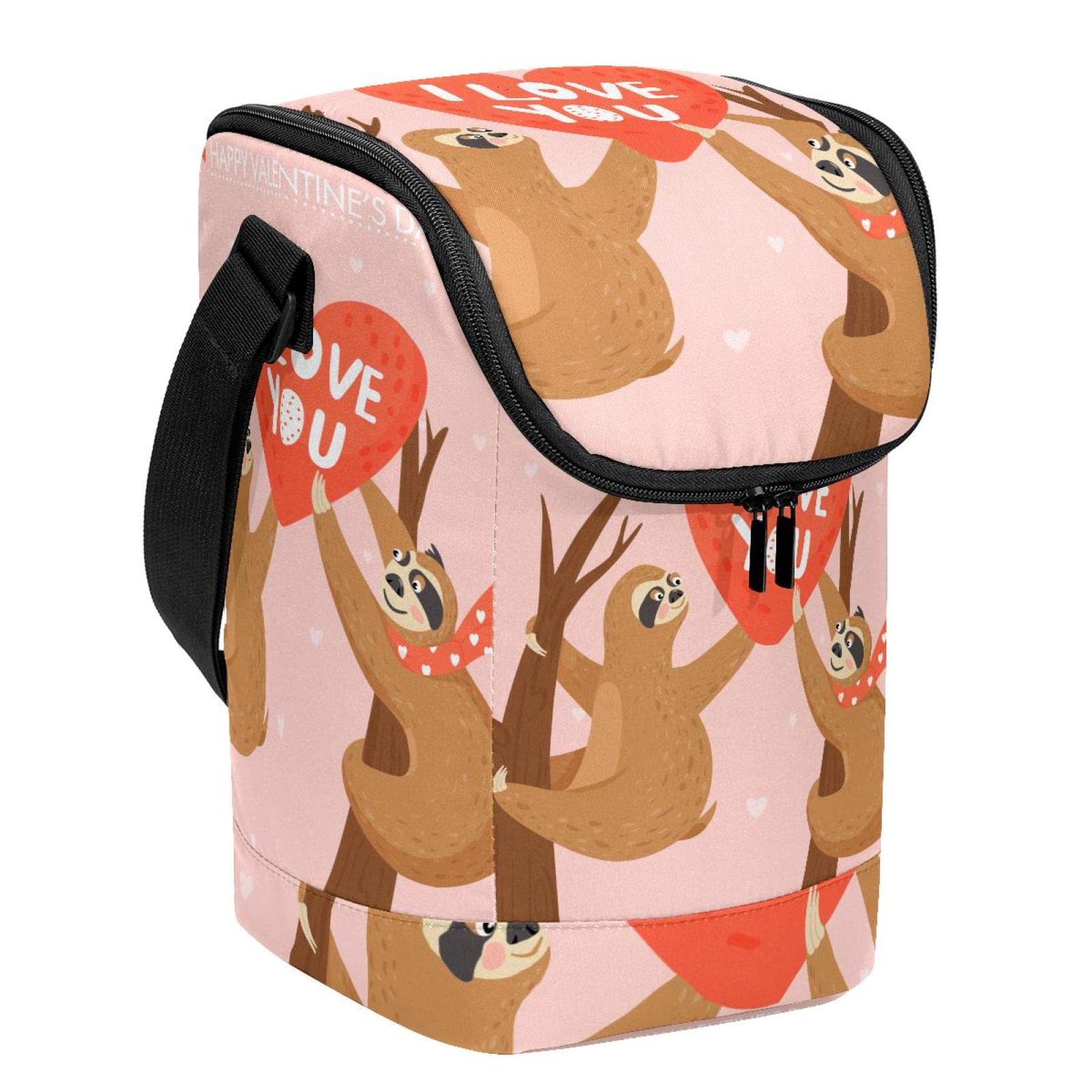 Bolsa de almuerzo de animales perezosos térmica para oficina, picnic, mujeres y hombres