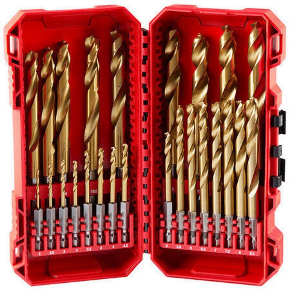 HKSOPC 48-89-4861 Fits Milwaukee Tool 25 Pc. Shockwave Impact Duty Red Helix Titanium