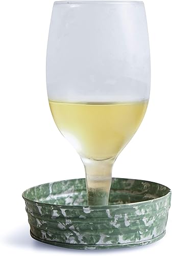 Miniatura 3 de GoCraft Mason - Juego de 4 posavasos rústicos de metal galvanizado con insertos de corcho, juego de bebidas estilo granja para encimera de cocina,