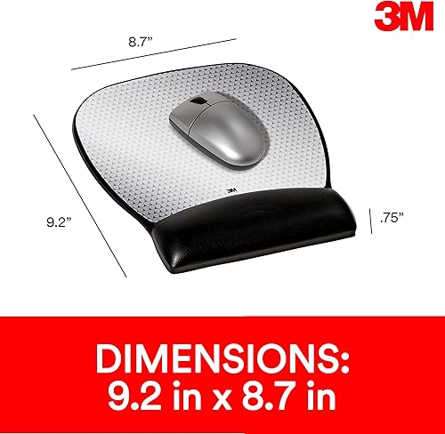 Miniatura 2 de Tapete para ratón, de 3M, con cubierta trasera no deslizante y diseño de ahorro de energía, estampado de mapa de bits, Cima
