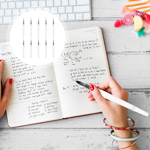 Miniatura 5 de TEHAUX 10 Uds. Bolígrafos de pincel de acuarela, pincel de pintura, pluma de tinta, juegos de pinceles de pintura a granel, juego de viaje, pluma