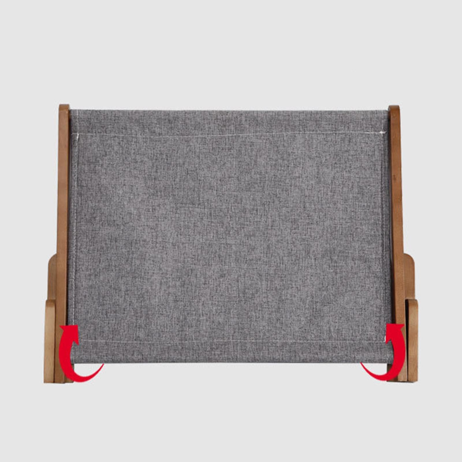 Perchoir de Fenêtre pour Chat, Hamac pour Chat, Grands Lits pour Chats de Fenêtre avec 4 Ventouses, Cadre en Bois, Siège Pliable pour Chats D'