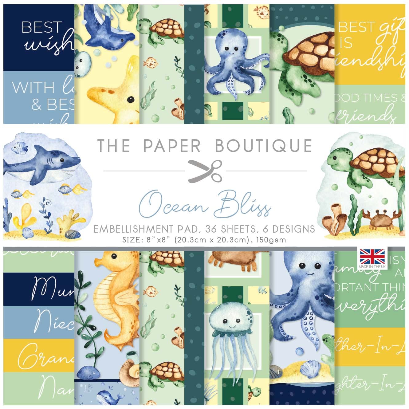 The Paper Boutique - Ocean Bliss - Embellishments Pad