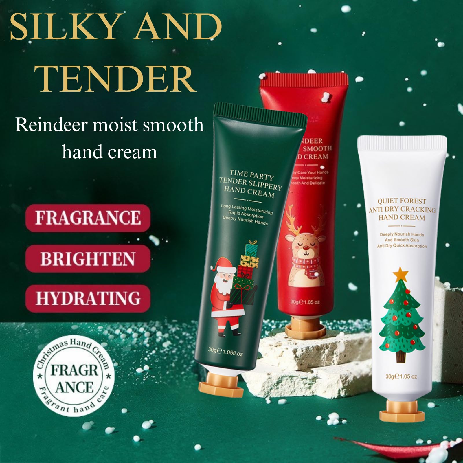 9 Pack Christmas Hand Cream Gift Set for Women,Christmas Gifts,Moisturising Hand Lotion-Fade Dry Lines,Long Lasting Fragrance Travel Size Lotion for Dry Skin,Christmas Décor and Stocking Filler - Image 2