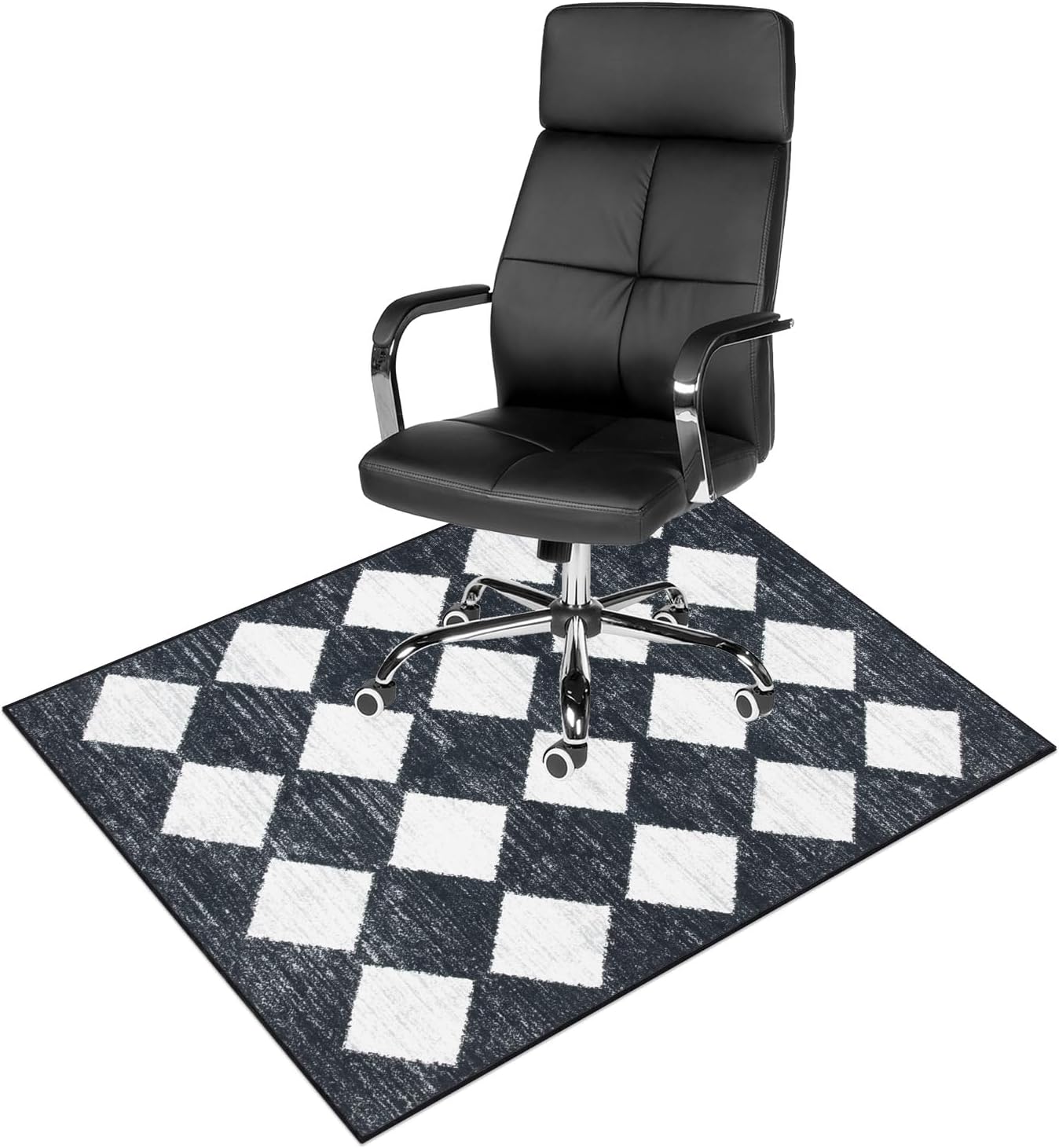 Anidaroel Moroccan Trellis Office Chair Mat, 36"x48