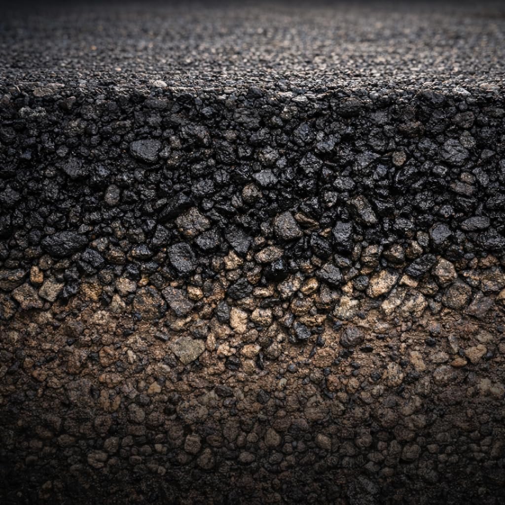 GiDeli asphalte à froid 25 kg, pour réparation de fissures, prêt à l'emploi, avec un grain de 0 à 8 mm, peinture bitumée, utilisation universelle