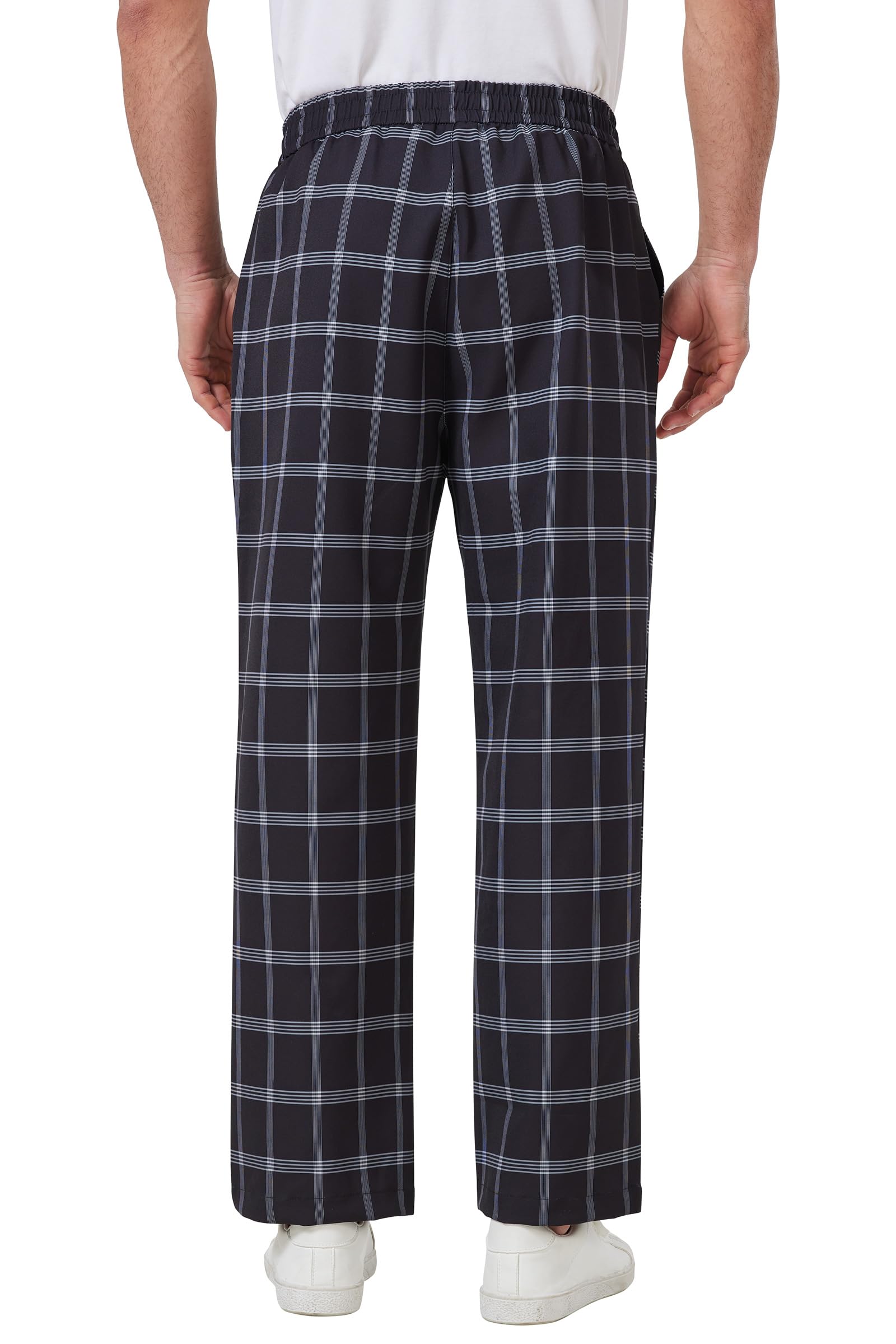 Nanxson Homme Pantalon de Cuisinier Unisexe Tour Pantalon de Travail de Taille Extensible Élastique pour Restauration Hôtel Cantine