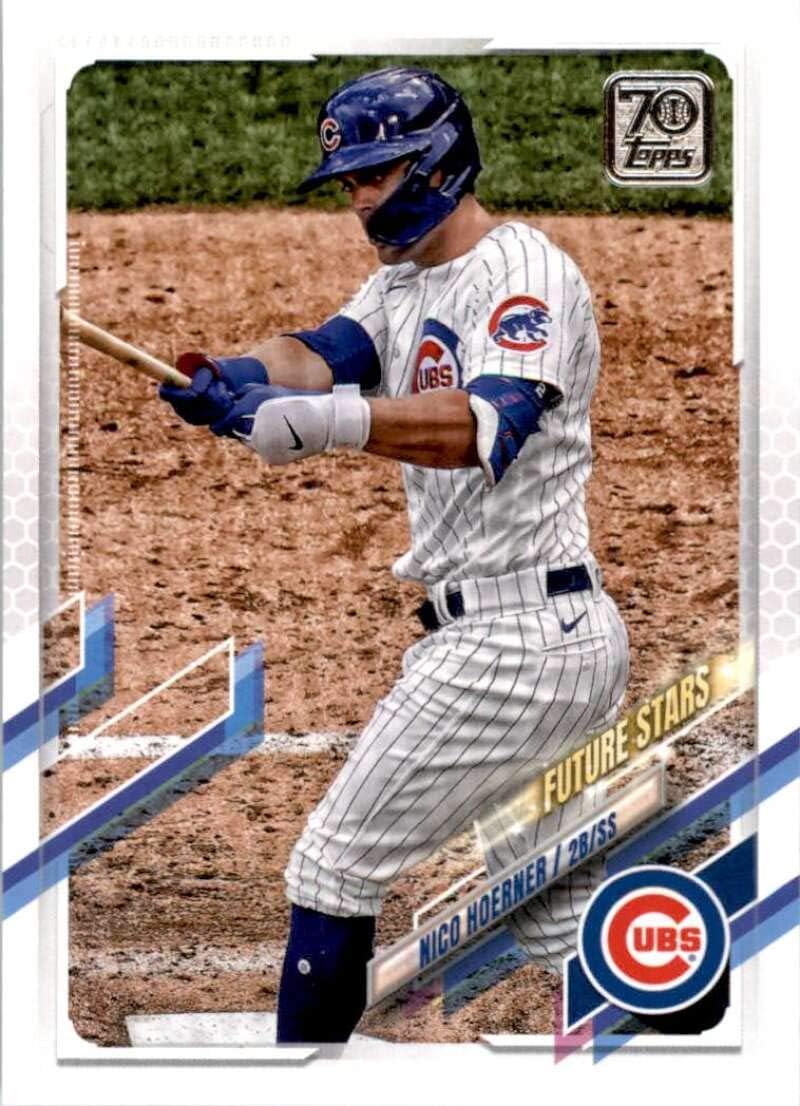 2021 Topps #116 Nico Hoerner NM-MT Chicago Cubs Baseball Thumbnail