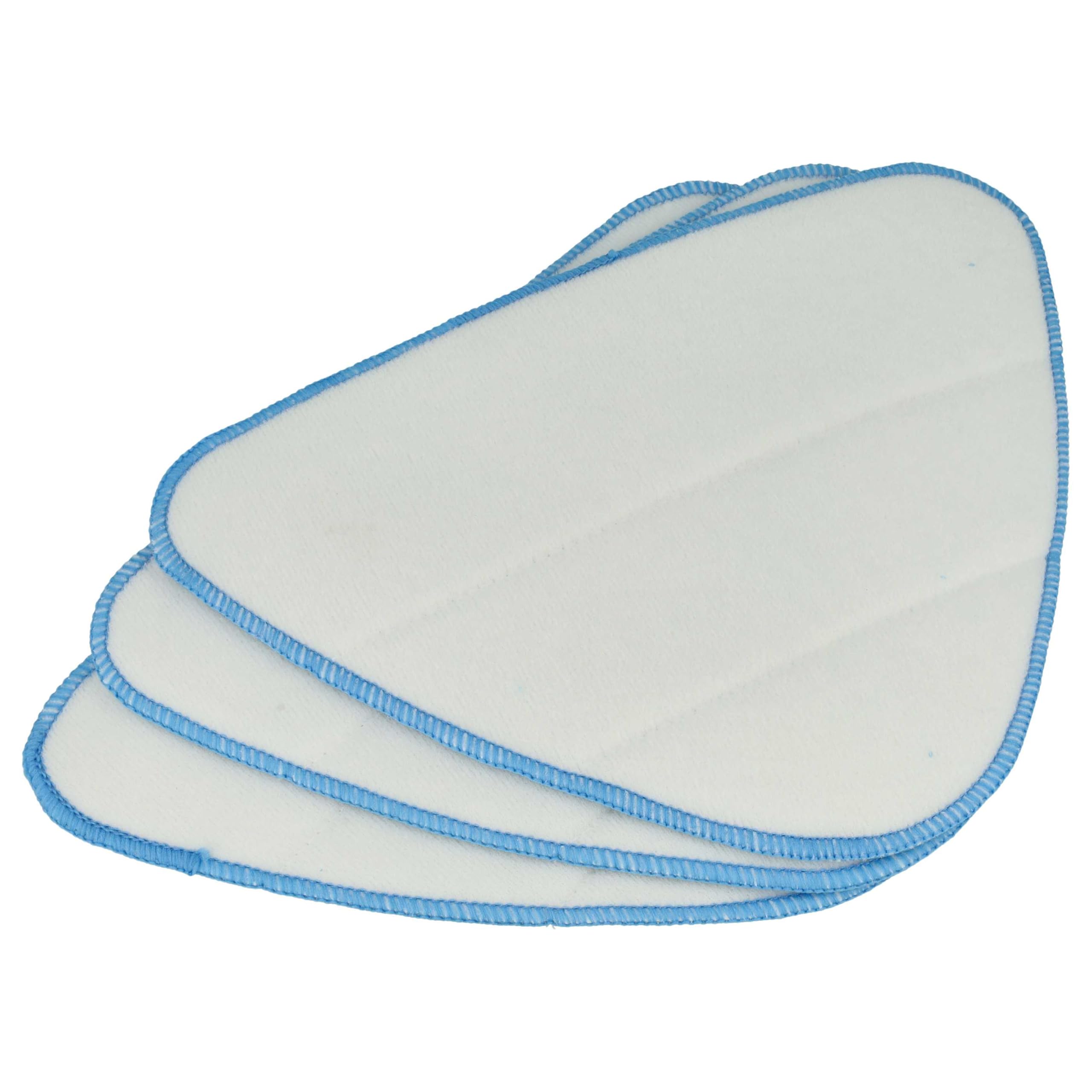 vhbw Zestaw 3 ściereczek do czyszczenia Dirt Devil AQUAclean DD301-0, DD302-0, M318, M318-0, M325, mop parowy