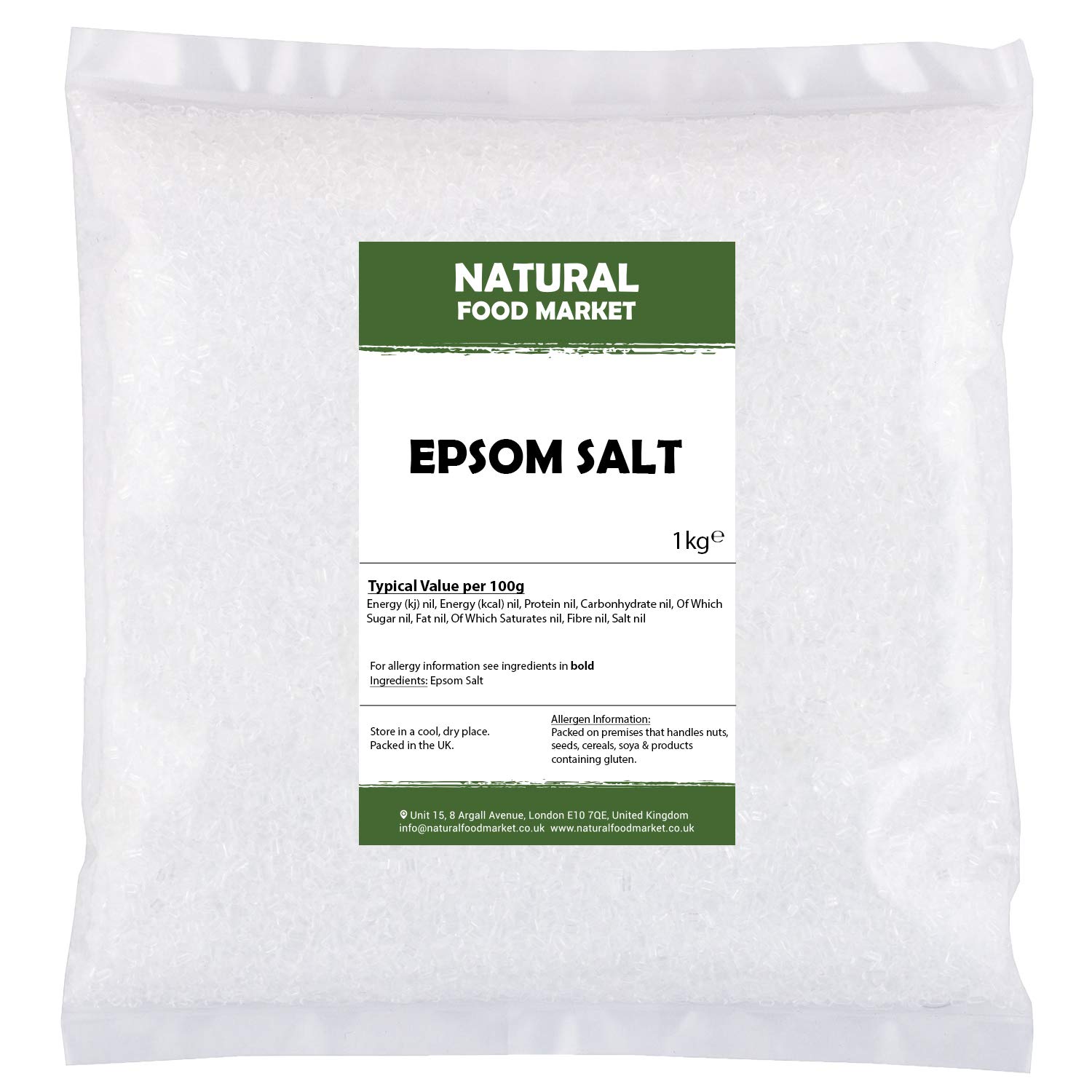 Epsom Salt 1kg by Natural Food Market