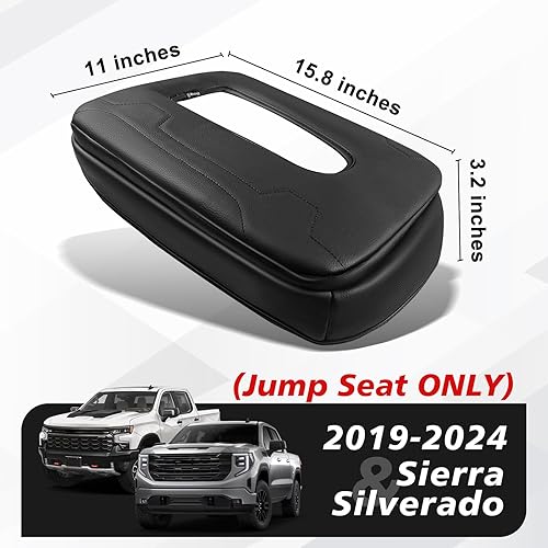 Miniatura 694 de Muslogy Funda de consola central compatible con Honda Pilot 2023 2024 2025, 2024 2025 2026 Ridgeline/Passport Accesorios para apoyabrazos, tapa