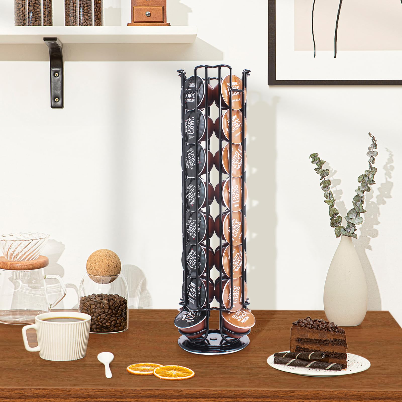 Porta Capsule Caffè Girevole 360° - Organizza 32 Capsule In Poco Spazio - Foto 8