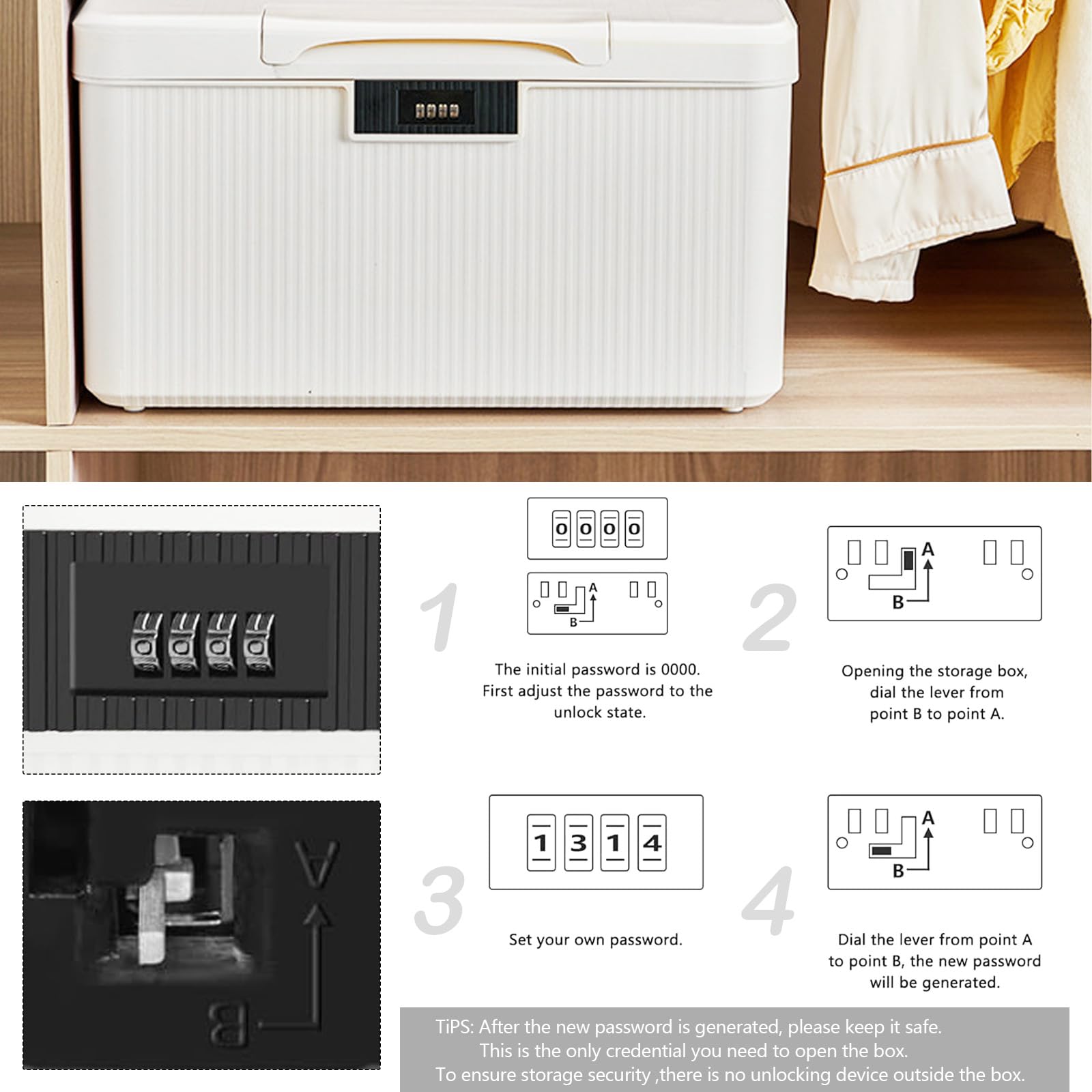 Medikamentenbox 16L Mit Zahlenschloss - Abschließbare Aufbewahrung