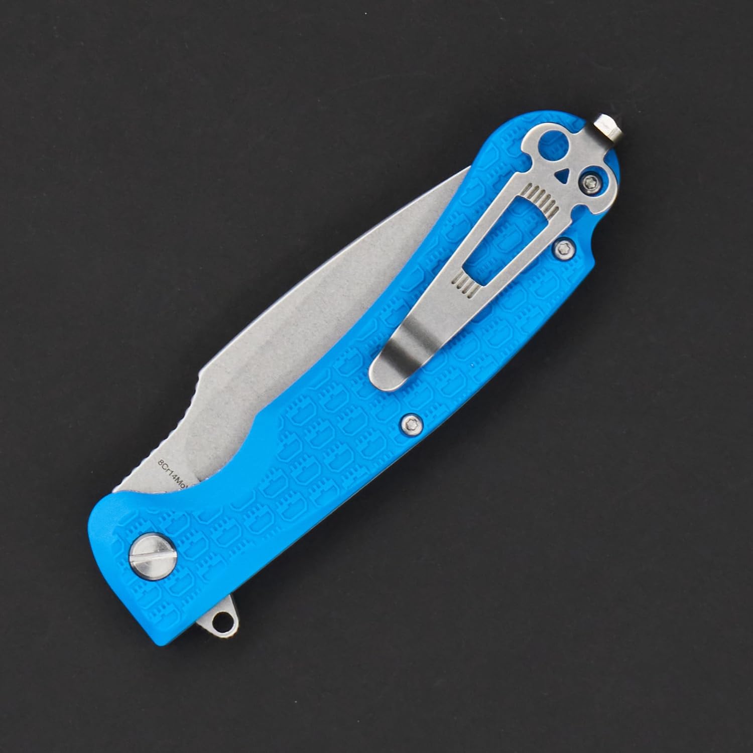 Fielder Discover Line by Daggerr (Blue handle and stonewashed blade)