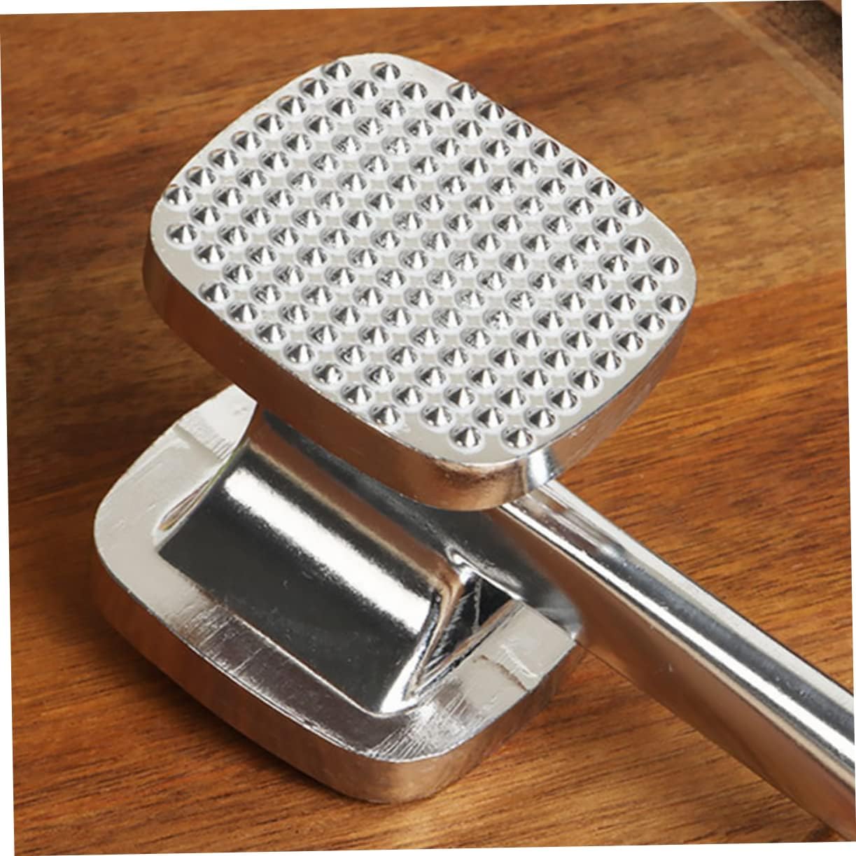 Double-Sided Aluminum Meat Hammer Tenderizer for Steak Beef and Poultry Practical Kitchen Tool for Home Cooks for Tenderizing and Flattening Meat